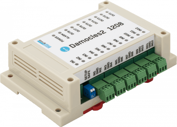 Monitoring and controlling of Digital Inputs and Digital Outputs over Ethernet