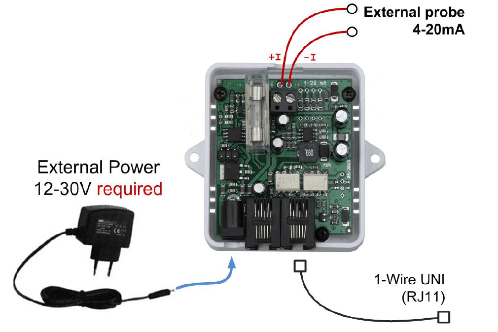 Current sensor schema with power needed